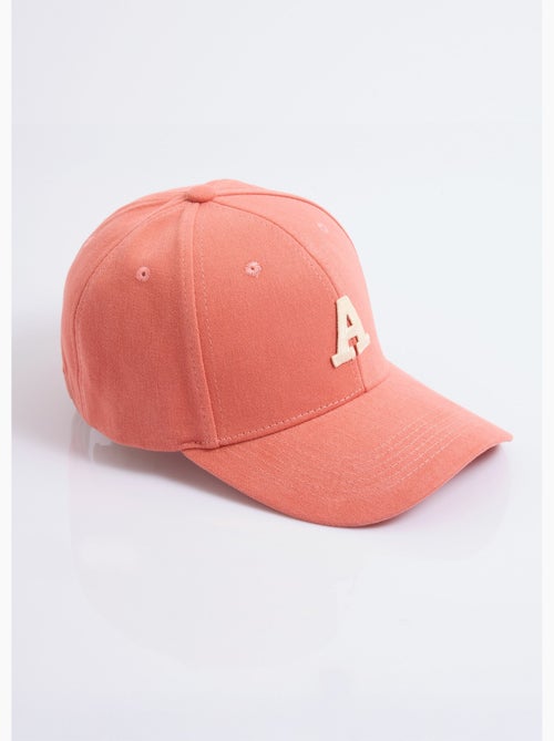 Gorra de sarga lisa con letras bordadas - Kiabi
