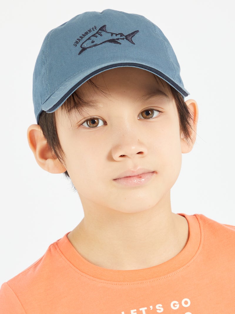 Gorra de tela azul indio - Kiabi