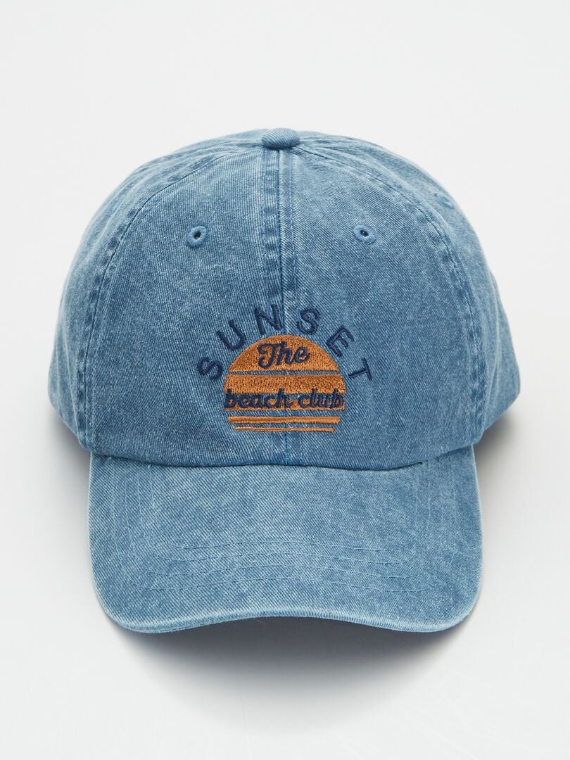 Gorra de tela azul oscuro - Kiabi