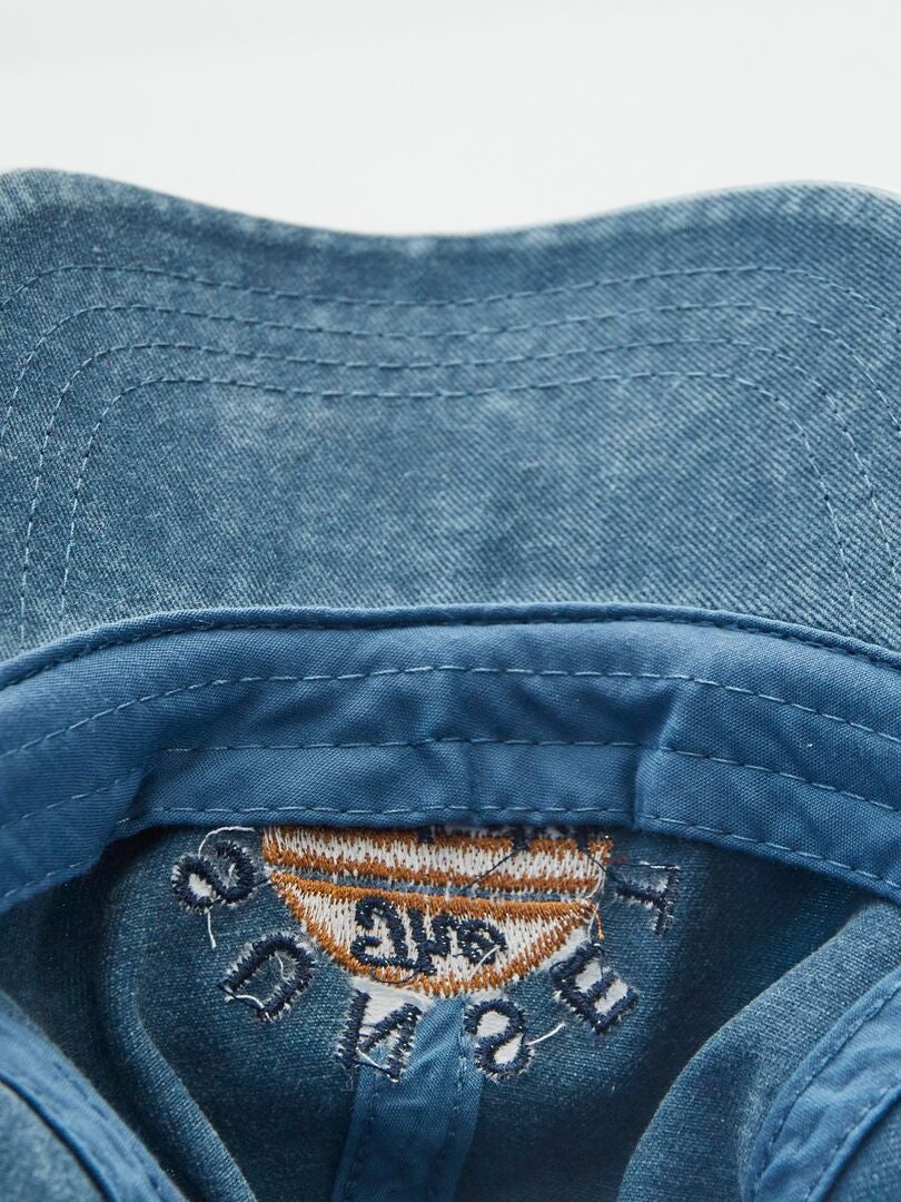 Gorra de tela azul oscuro - Kiabi