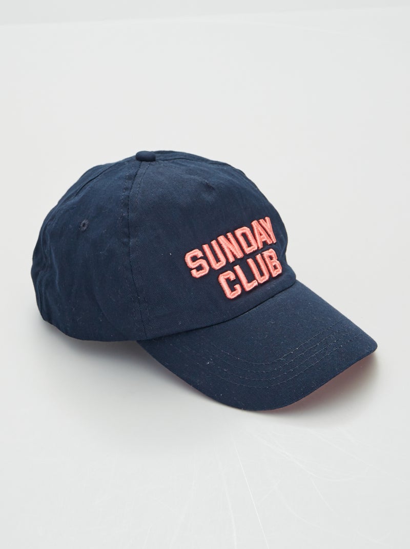 Gorra de tela azul - Kiabi