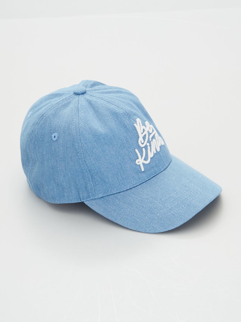 Gorra de tela 'be kind' AZUL - Kiabi