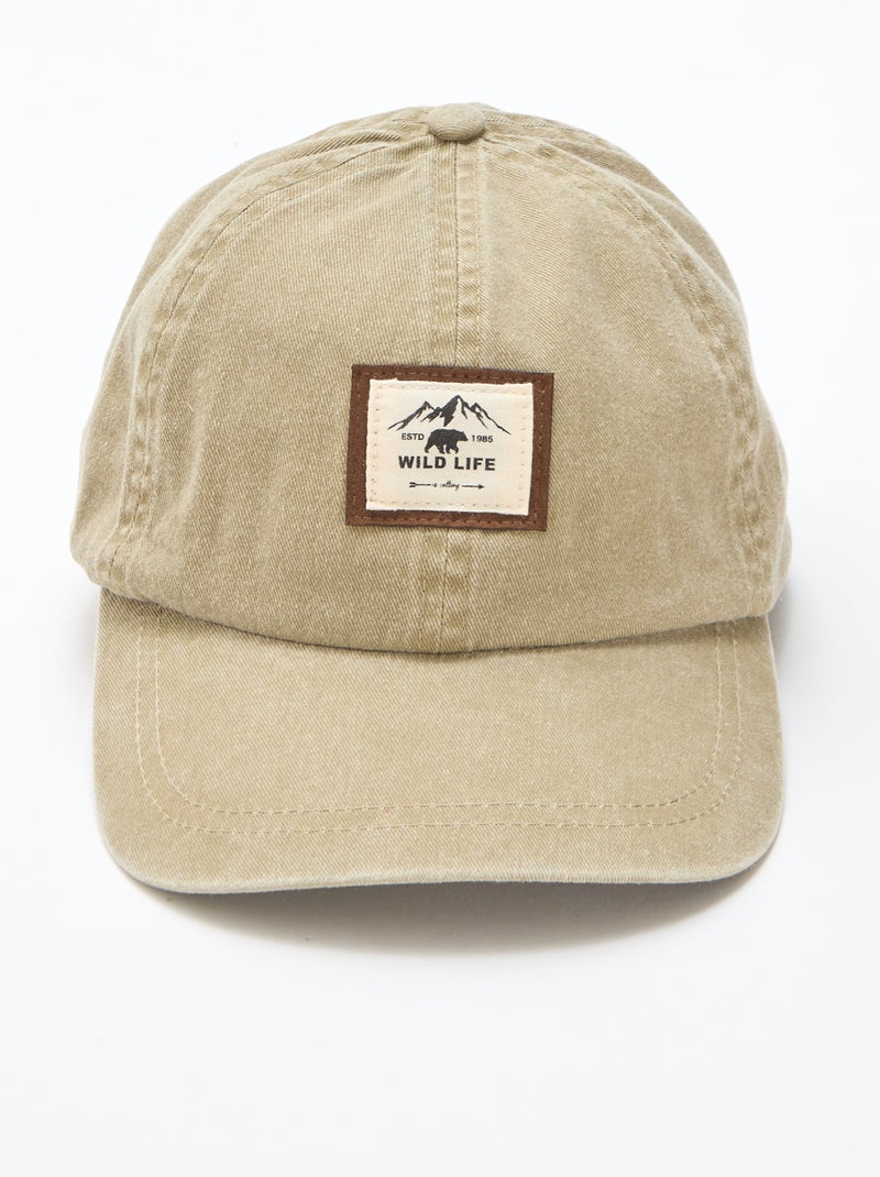 Gorra de tela Beige - Kiabi