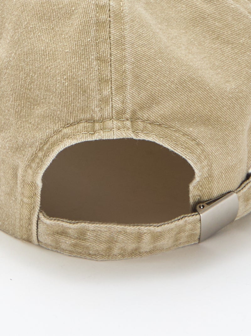 Gorra de tela Beige - Kiabi