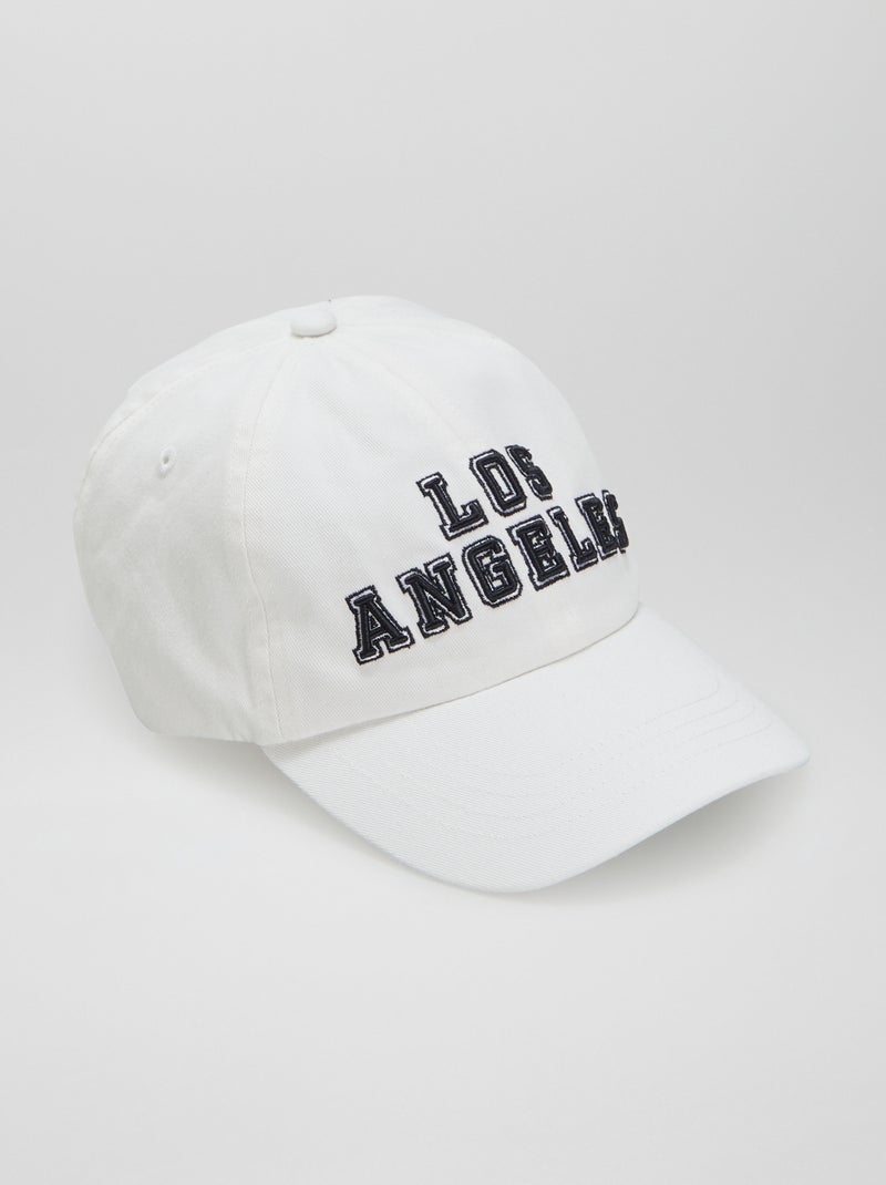 Gorra de tela BLANCO - Kiabi