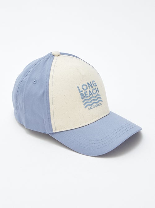 Gorra de tela con bordados - Kiabi