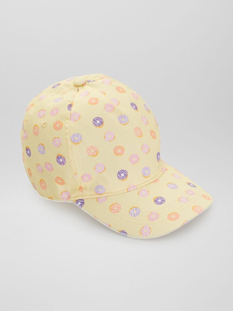 Gorra de tela con estampado amarillo - Kiabi