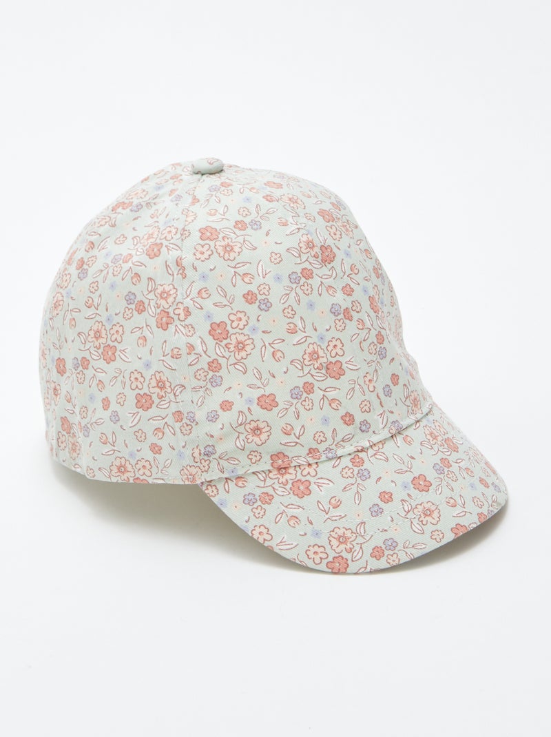 Gorra de tela con estampado AZUL - Kiabi