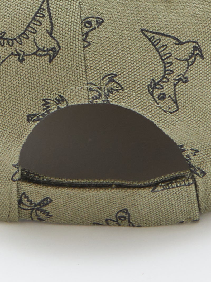 Gorra de tela con estampado VERDE - Kiabi