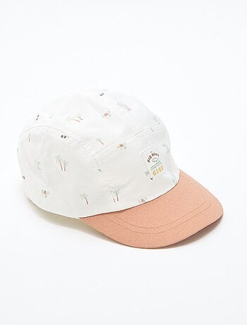 Gorra de tela con estampados