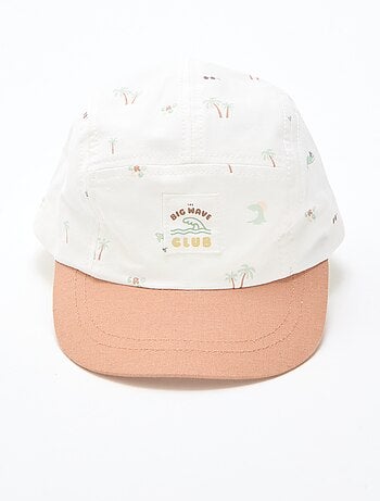 Gorra de tela con estampados