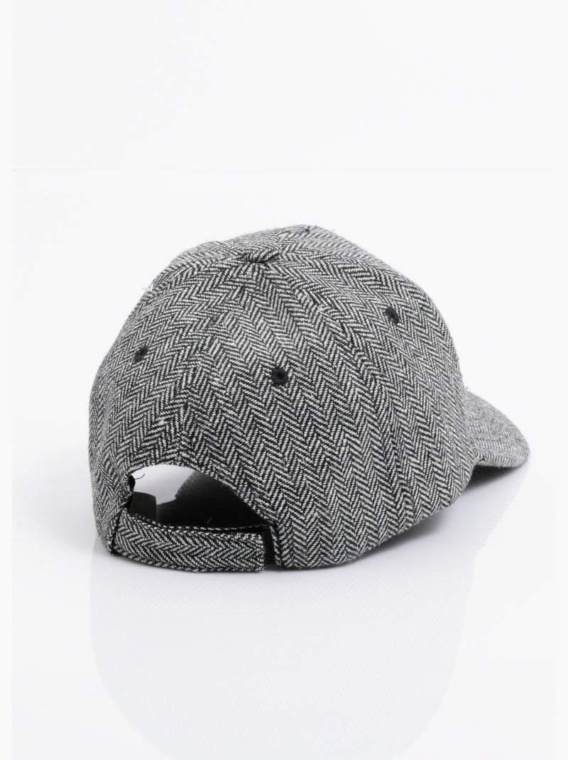 Gorra de tela con patrón de chevrón - AFIBEL Gris - Kiabi