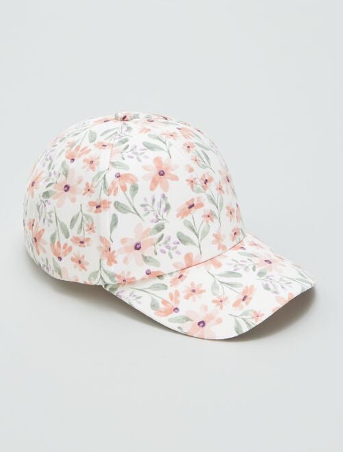 Gorra de tela de flores - Kiabi