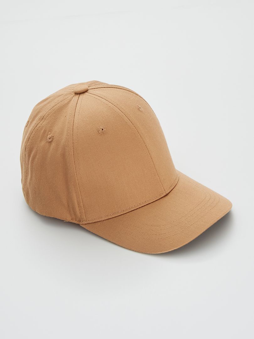 Gorra de tela lisa castaño - Kiabi