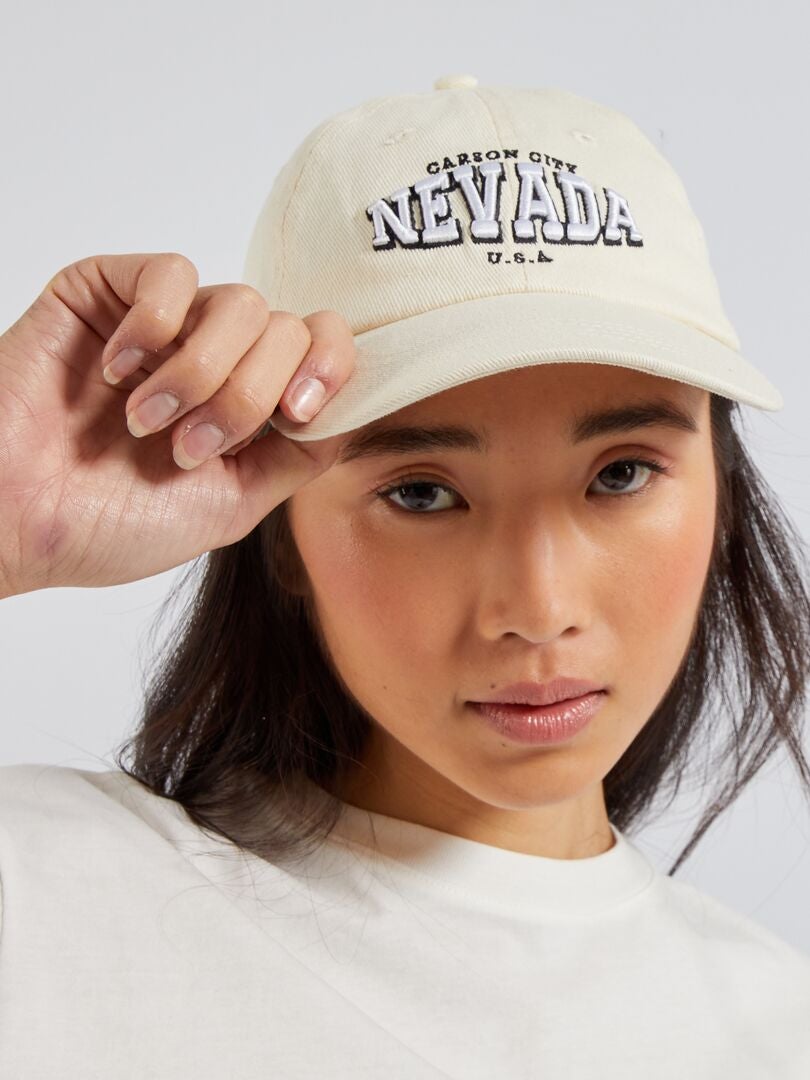 Gorra de tela 'Nevada' BEIGE - Kiabi
