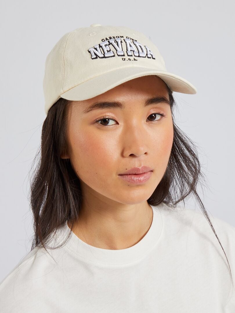 Gorra de tela 'Nevada' BEIGE - Kiabi