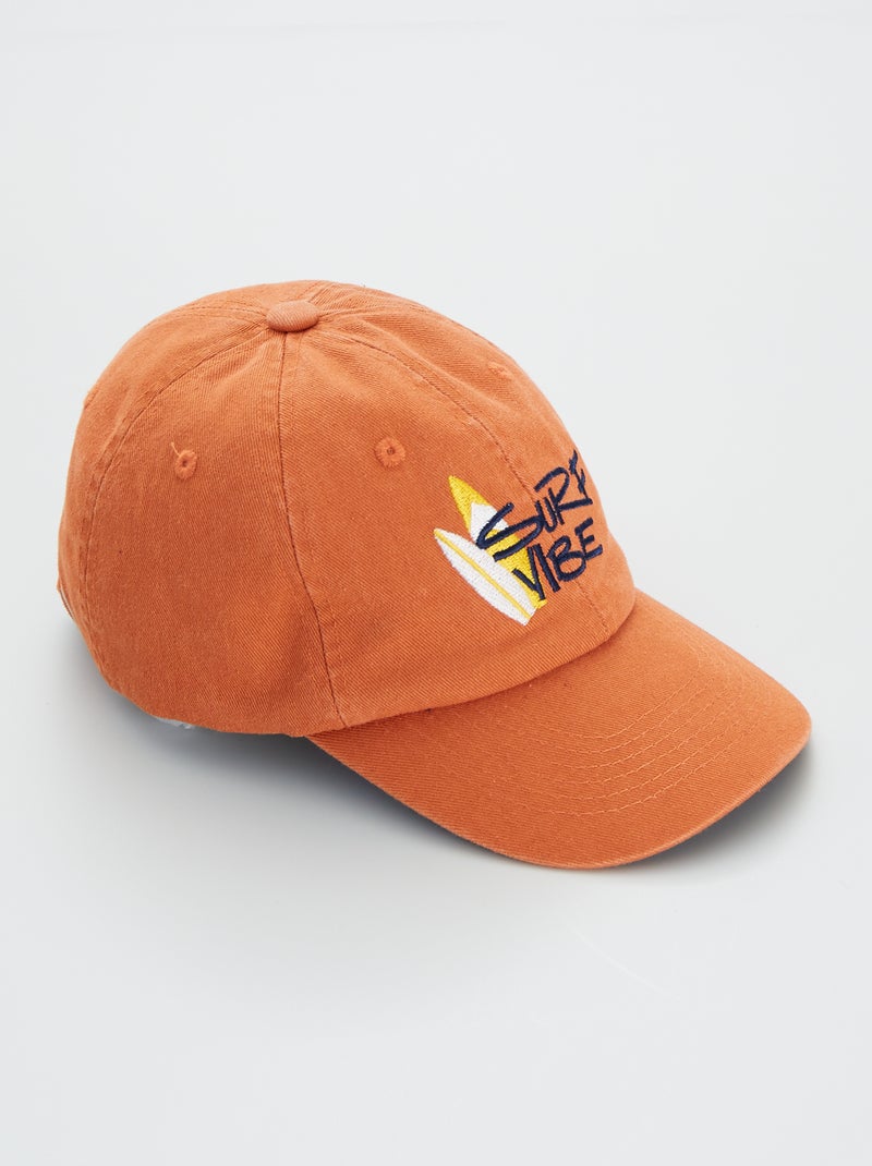 Gorra de tela 'surf vibe' MARRON - Kiabi