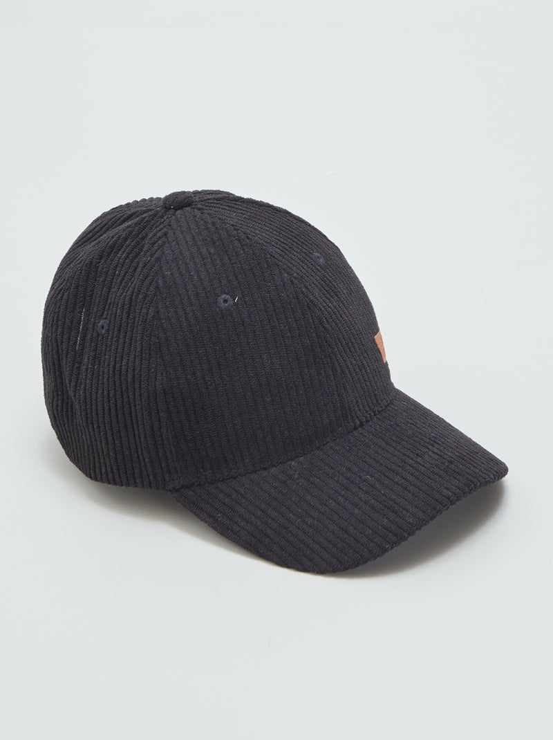 Gorra de terciopelo NEGRO - Kiabi