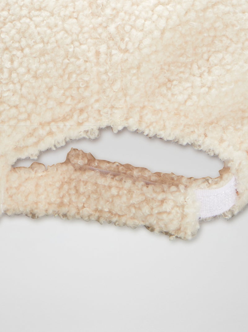 Gorra efecto borreguito BEIGE - Kiabi
