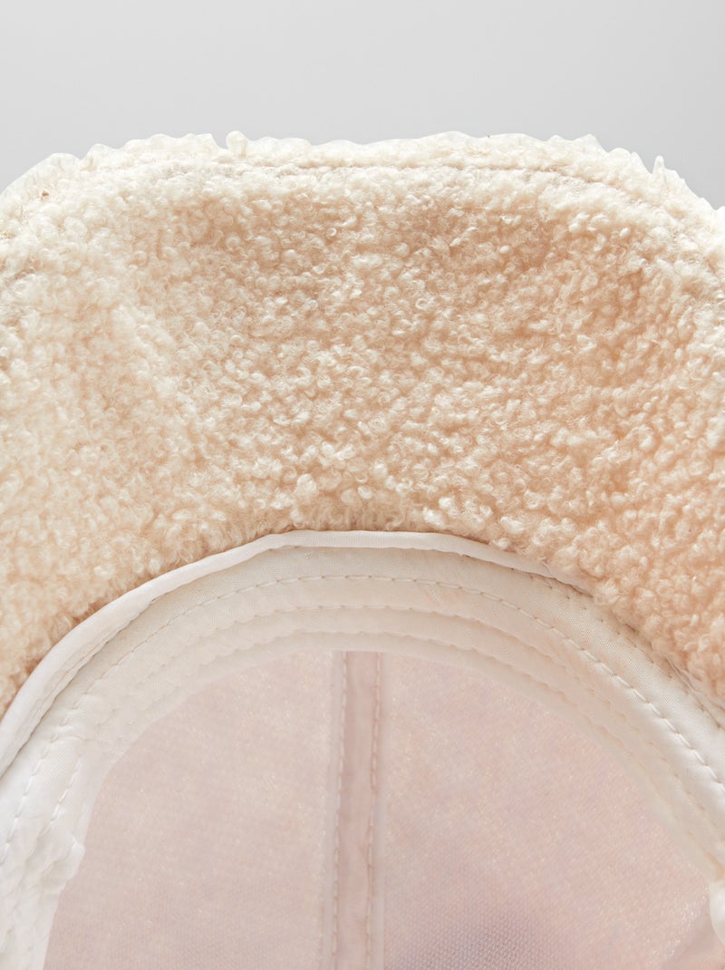 Gorra efecto borreguito BEIGE - Kiabi