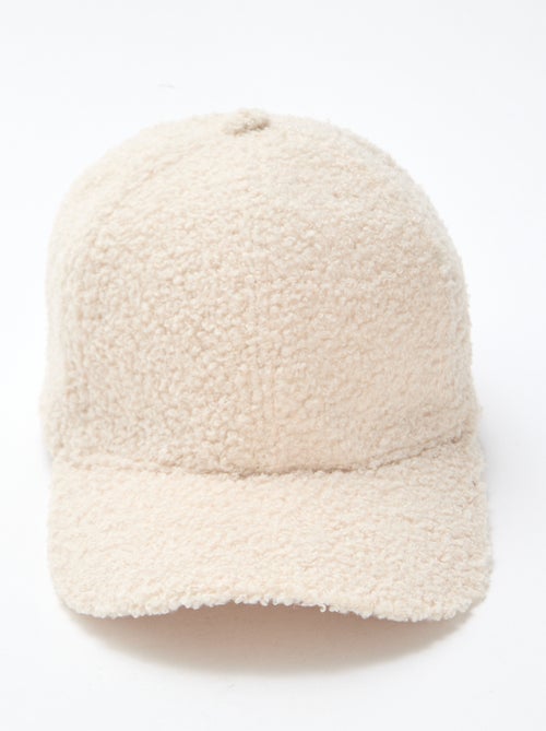 Gorra efecto borreguito lisa - Kiabi