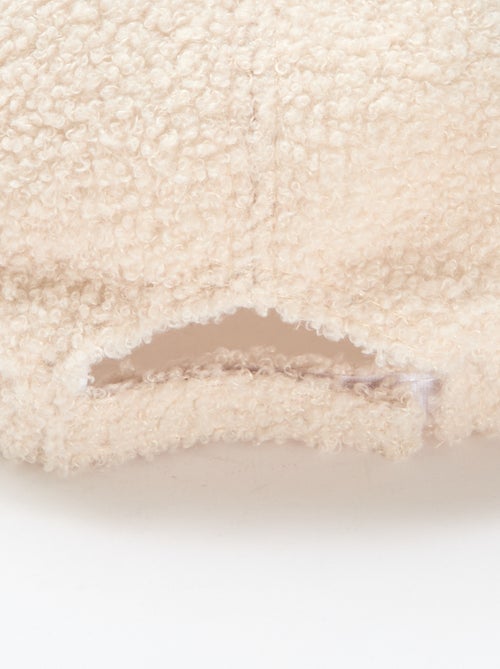 Gorra efecto borreguito lisa - Kiabi