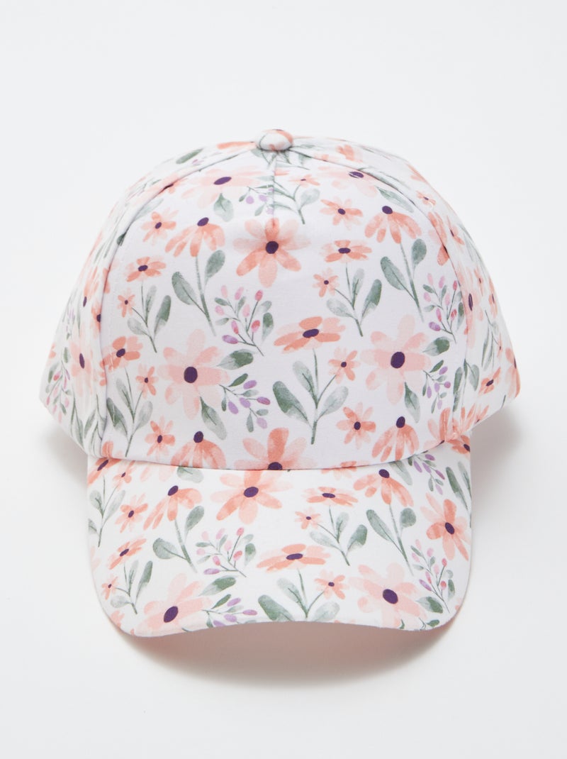 Gorra estampada 'flores' BEIGE - Kiabi