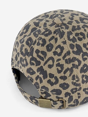 Gorra estampado de leopardo