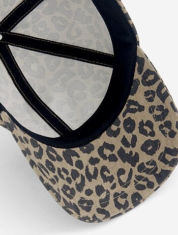 Gorra estampado de leopardo