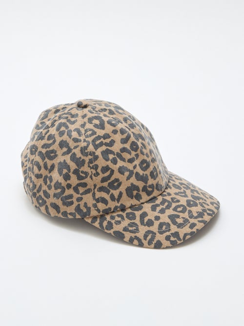 Gorra estampado de leopardo - Kiabi