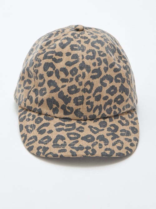 Gorra estampado de leopardo - Kiabi
