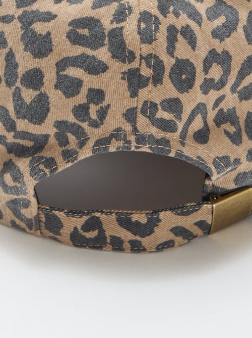 Gorra estampado de leopardo - Kiabi