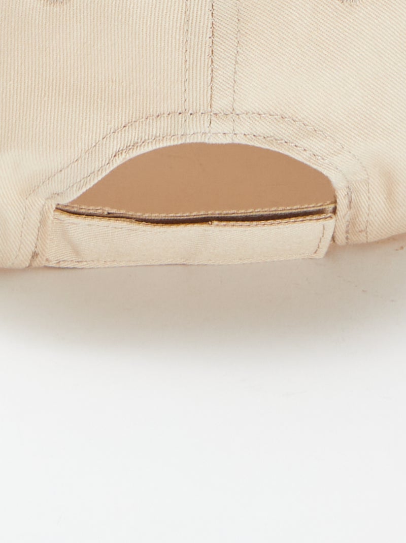 Gorra estilo baseball lisa Beige - Kiabi