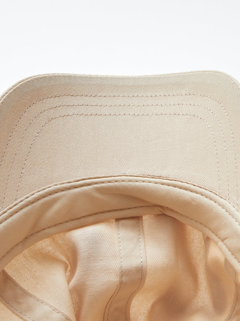 Gorra estilo baseball lisa Beige - Kiabi