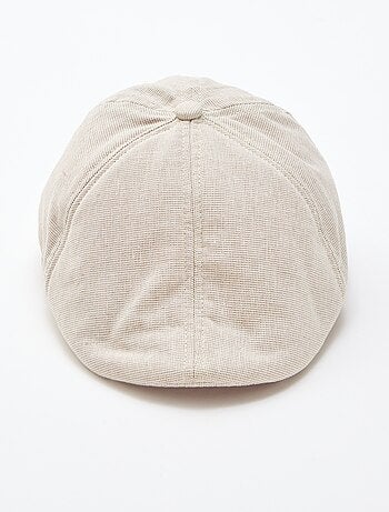 Gorra gavroche de algodón y lino