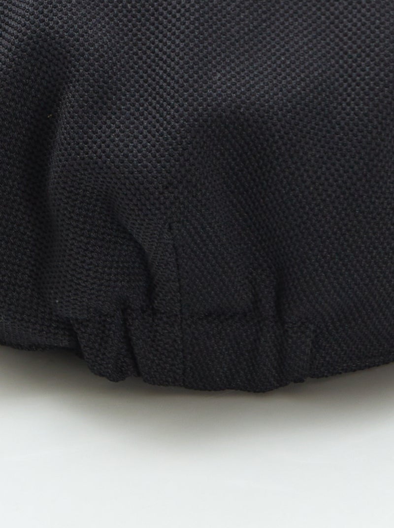 Gorra gavroche de punto piqué negro - Kiabi