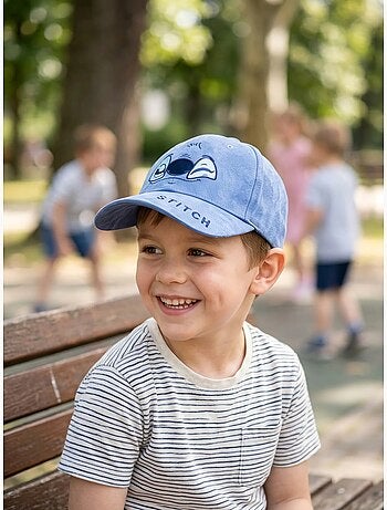 Gorra infantil a lunares visera regulable Stitch Disney