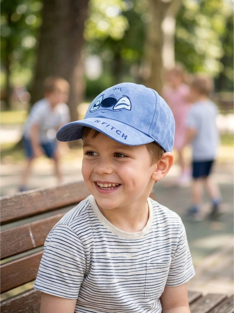 Gorra infantil a lunares visera regulable Stitch Disney Azul - Kiabi