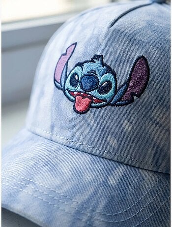 Gorra infantil ajustable de algodón bordado stitch disney