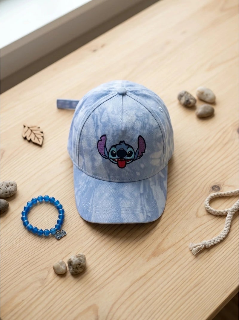 Gorra infantil ajustable de algodón bordado stitch disney Azul - Kiabi