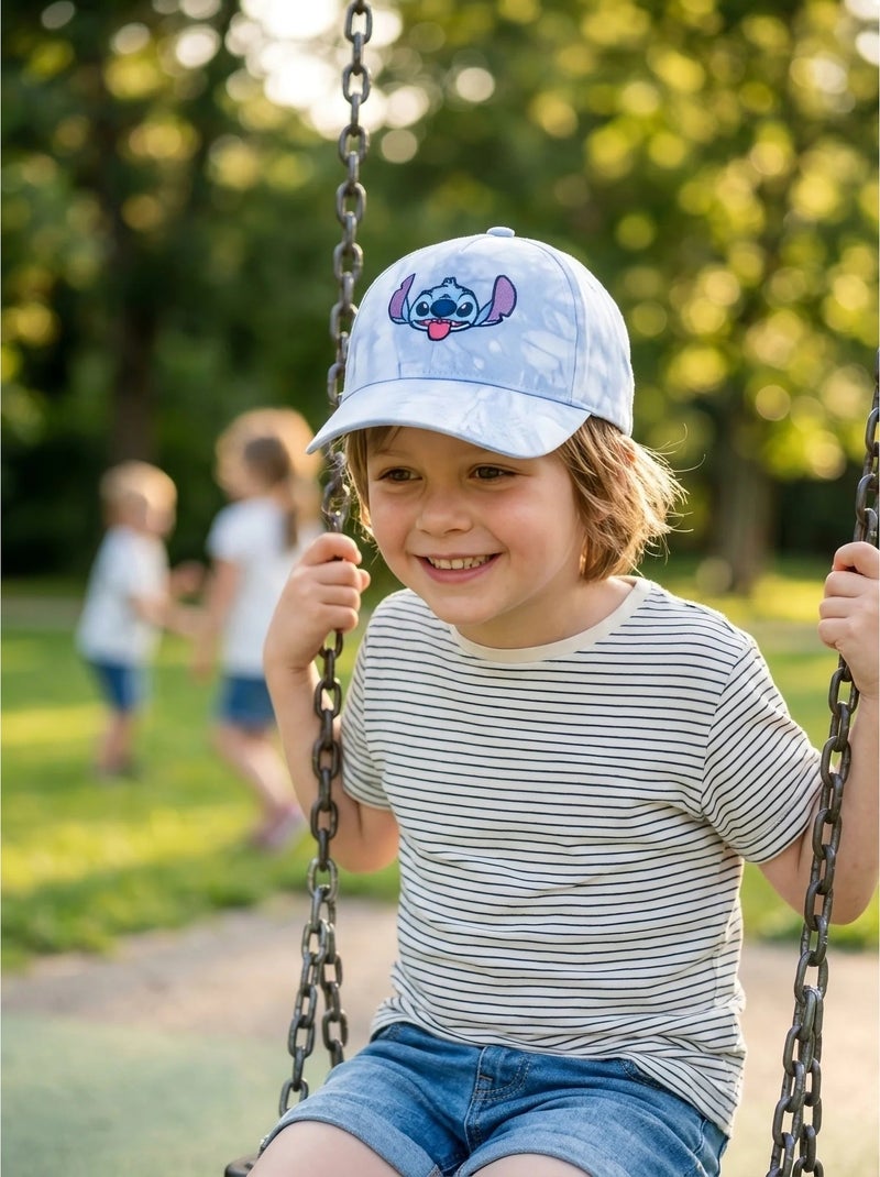 Gorra infantil ajustable de algodón bordado stitch disney Azul - Kiabi