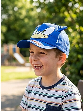 Gorra infantil algodón y poliéster Sonic SEGA
