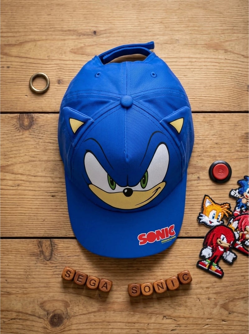Gorra infantil algodón y poliéster Sonic SEGA Azul - Kiabi