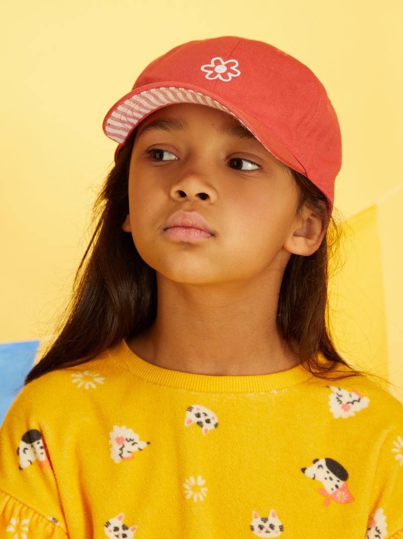 Gorra lazo de fantasía rojo frambuesa - Kiabi