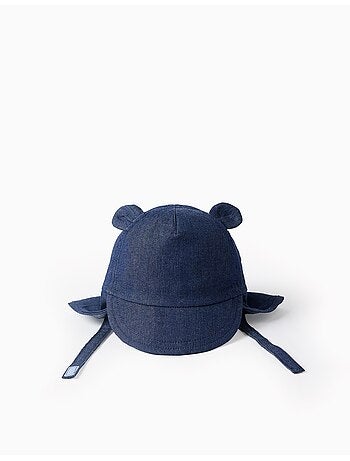 Gorra legionaria de algodón vaquero con orejas 3D