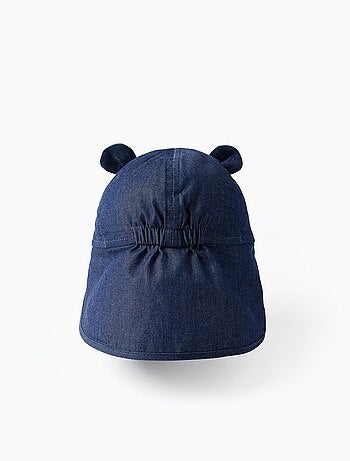 Gorra legionaria de algodón vaquero con orejas 3D