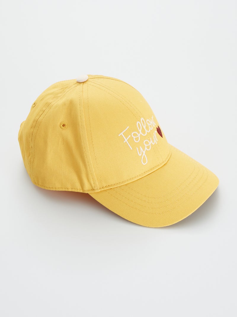 Gorra lisa con bordado vaqueros - Kiabi