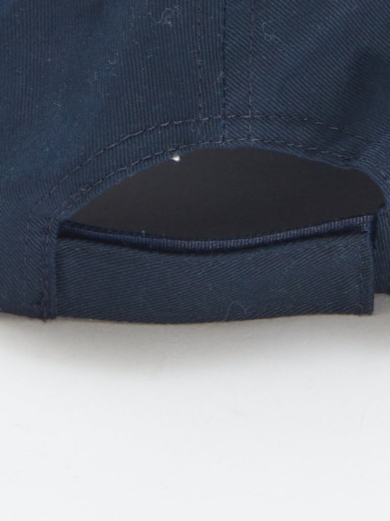 Gorra lisa de algodón AZUL - Kiabi