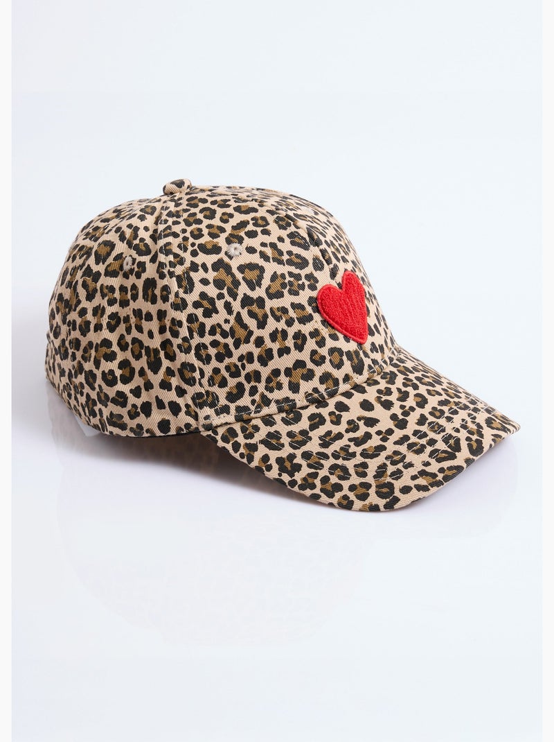 Gorra novedosa con bordado de corazón - afibel Multicolor - Kiabi