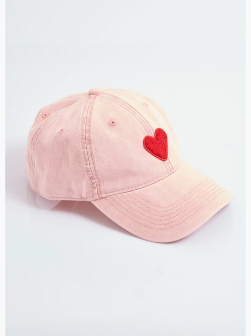 Gorra novedosa con bordado de corazón - Kiabi